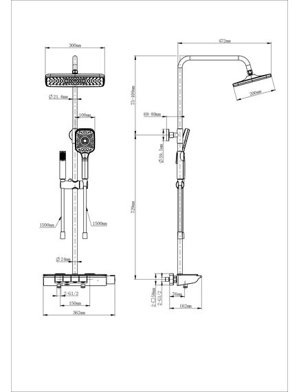Купить Душевая система с термостатом WONZON & WOGHAND MUSE Lumia, Хром (WW-B4174-CR) (ww-b4174-cr) по цене 55129 руб., в Санкт-Петебруге в интернет магазине 100-Систем, а также дургие товары WONZON & WOGHAND из раздела Душевые стойки и Душевые стойки, системы, панели, гарнитуры