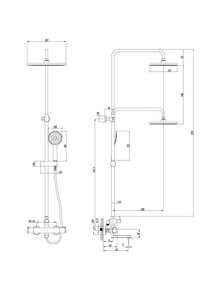 Купить Смеситель Lemark Yeti LM7862C для ванны и душа, термостатический (lm7862c) по цене 59720 руб., в Санкт-Петебруге в интернет магазине 100-Систем, а также дургие товары LEMARK из раздела Душевые стойки и Душевые стойки, системы, панели, гарнитуры