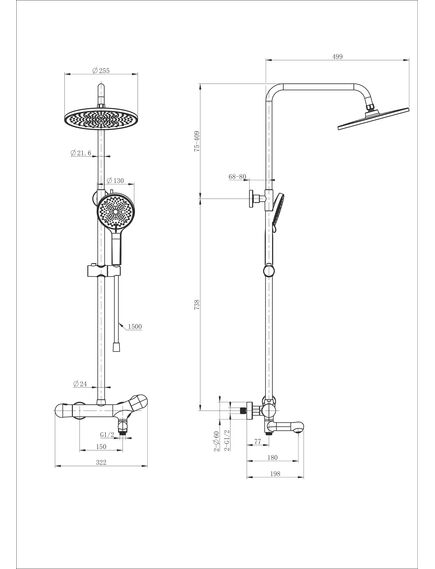 Купить Душевая система с термостатом WONZON & WOGHAND T-1000, Хром (WW-B3057-A-CR) (ww-b3057-a-cr) по цене 40354 руб., в Санкт-Петебруге в интернет магазине 100-Систем, а также дургие товары WONZON & WOGHAND из раздела Душевые стойки и Душевые стойки, системы, панели, гарнитуры