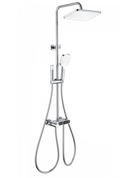 Купить Душевая система с термостатом WONZON & WOGHAND MUSE Corno, Хром (WW-B3112-CR) (ww-b3112-cr) по цене 53621 руб., в Санкт-Петебруге в интернет магазине 100-Систем, а также дургие товары WONZON & WOGHAND из раздела Душевые стойки и Душевые стойки, системы, панели, гарнитуры