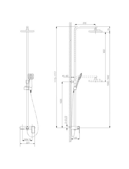 Купить Смеситель Lemark Tropic LM7005С для ванны и душа (lm7005c) по цене 25430 руб., в Санкт-Петебруге в интернет магазине 100-Систем, а также дургие товары LEMARK из раздела Душевые стойки и Душевые стойки, системы, панели, гарнитуры