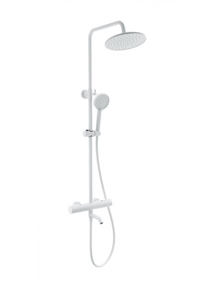 Купить Душевая система с термостатом WONZON & WOGHAND INN 2, Белый матовый (WW-A3006-T1-MW) (ww-a3006-t1-mw) по цене 31059 руб., в Санкт-Петебруге в интернет магазине 100-Систем, а также дургие товары WONZON & WOGHAND из раздела Душевые стойки и Душевые стойки, системы, панели, гарнитуры