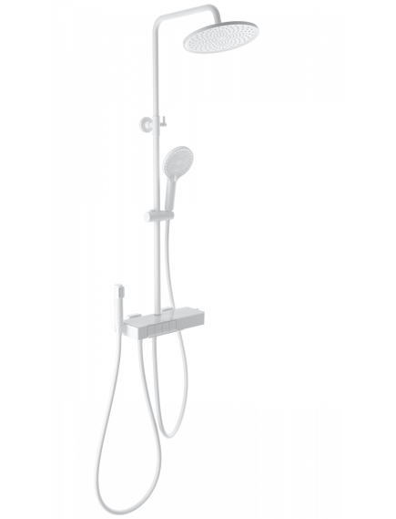 Купить Душевая система с термостатом WONZON & WOGHAND MUSE Forte, Белый матовый (WW-B3580-MW) (ww-b3580-mw) по цене 28444.5 руб., в Санкт-Петебруге в интернет магазине 100-Систем, а также дургие товары WONZON & WOGHAND из раздела Душевые стойки и Душевые стойки, системы, панели, гарнитуры
