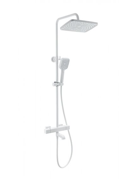 Купить Душевая система с термостатом WONZON & WOGHAND STAY 2, Белый матовый (WW-B3016-T1-MW) (ww-b3016-t1-mw) по цене 47267 руб., в Санкт-Петебруге в интернет магазине 100-Систем, а также дургие товары WONZON & WOGHAND из раздела Душевые стойки и Душевые стойки, системы, панели, гарнитуры