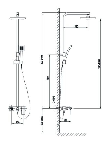 Купить Душевая стойка Timo Selene SX-1030/00 хром (sx-1030/00) по цене 54030 руб., в Санкт-Петебруге в интернет магазине 100-Систем, а также дургие товары TIMO из раздела Душевые стойки и Душевые стойки, системы, панели, гарнитуры