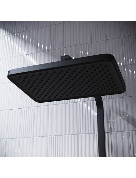 Купить Смеситель с верхним душем с управлением Push Control, черный матовый, Slide, IDDIS, SLIBLBTi06 (sliblbti06) по цене 69990 руб., в Санкт-Петебруге в интернет магазине 100-Систем, а также дургие товары IDDIS из раздела Душевые стойки и Душевые стойки, системы, панели, гарнитуры