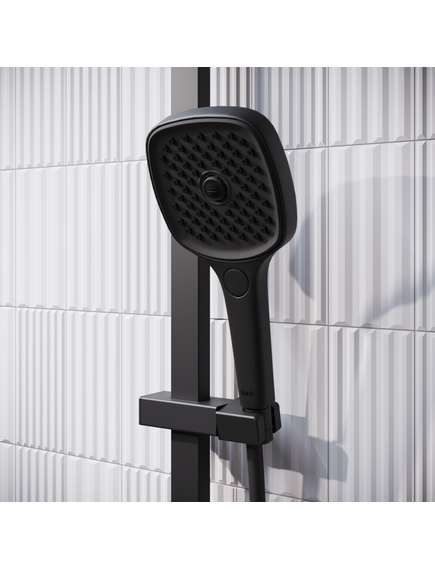 Купить Смеситель с верхним душем с управлением Push Control, черный матовый, Slide, IDDIS, SLIBLBTi06 (sliblbti06) по цене 69990 руб., в Санкт-Петебруге в интернет магазине 100-Систем, а также дургие товары IDDIS из раздела Душевые стойки и Душевые стойки, системы, панели, гарнитуры