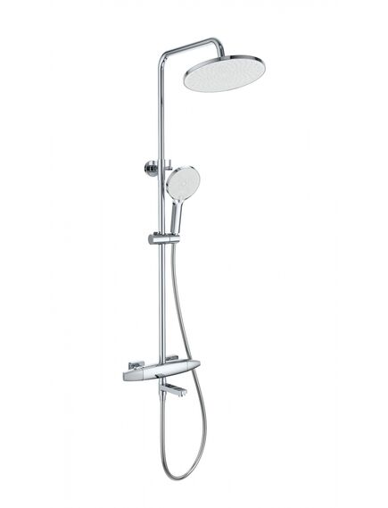 Купить Душевая система с термостатом WONZON & WOGHAND NEO, Хром (WW-B3035-A2-CR) (ww-b3035-a2-cr) по цене 42181 руб., в Санкт-Петебруге в интернет магазине 100-Систем, а также дургие товары WONZON & WOGHAND из раздела Душевые стойки и Душевые стойки, системы, панели, гарнитуры