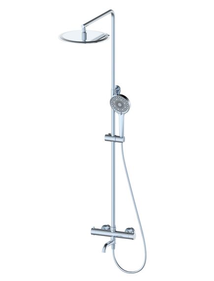 Купить Душевая система с термостатом WONZON & WOGHAND, Хром (WW-88739903-CR) (ww-88739903-cr) по цене 59661 руб., в Санкт-Петебруге в интернет магазине 100-Систем, а также дургие товары WONZON & WOGHAND из раздела Душевые стойки и Душевые стойки, системы, панели, гарнитуры