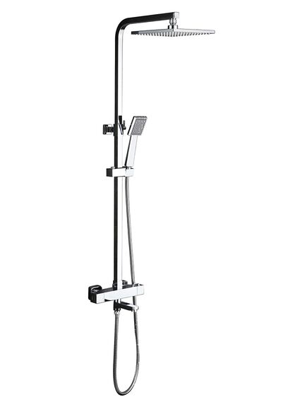 Купить Душевая стойка Timo Tetra-Thermo SX-0169/00 chrome (sx-0169/00) по цене 64323 руб., в Санкт-Петебруге в интернет магазине 100-Систем, а также дургие товары TIMO из раздела Душевые стойки и Душевые стойки, системы, панели, гарнитуры