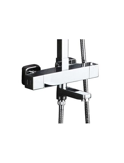 Купить Душевая стойка Timo Tetra-Thermo SX-0169/00 chrome (sx-0169/00) по цене 64323 руб., в Санкт-Петебруге в интернет магазине 100-Систем, а также дургие товары TIMO из раздела Душевые стойки и Душевые стойки, системы, панели, гарнитуры