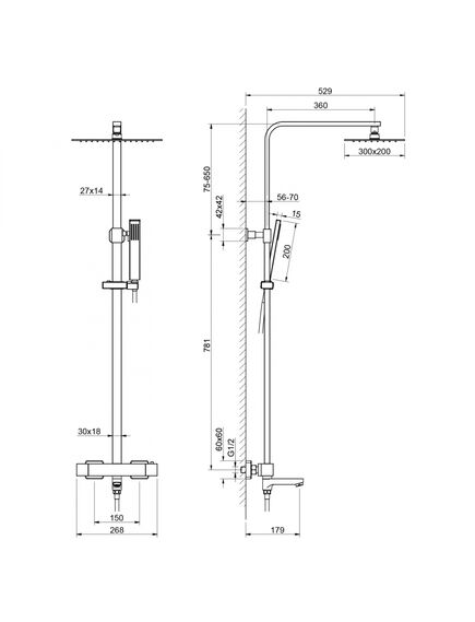 Купить Душевая стойка Timo Tetra-Thermo SX-0169/16 с термостатом, белый матовый (sx-0169/16) по цене 75766 руб., в Санкт-Петебруге в интернет магазине 100-Систем, а также дургие товары TIMO из раздела Душевые стойки и Душевые стойки, системы, панели, гарнитуры