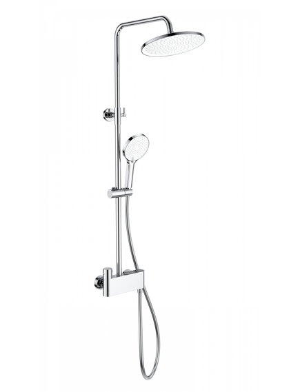 Купить Душевая система с термостатом WONZON & WOGHAND MUSE Corno, Хром (WW-B3110-CR) (ww-b3110-cr) по цене 36144.5 руб., в Санкт-Петебруге в интернет магазине 100-Систем, а также дургие товары WONZON & WOGHAND из раздела Душевые стойки и Душевые стойки, системы, панели, гарнитуры