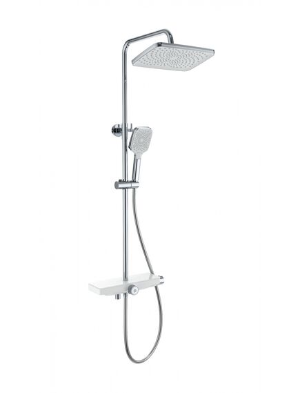 Купить Душевая система с термостатом WONZON & WOGHAND ThermoKlick, Хром (WW-B3098-A-CR) (ww-b3098-a-cr) по цене 31084.9 руб., в Санкт-Петебруге в интернет магазине 100-Систем, а также дургие товары WONZON & WOGHAND из раздела Душевые стойки и Душевые стойки, системы, панели, гарнитуры