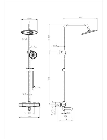 Купить Душевая система с термостатом WONZON & WOGHAND STAY 4, Хром (WW-A3007-T1-CR) (ww-a3007-t1-cr) по цене 30904 руб., в Санкт-Петебруге в интернет магазине 100-Систем, а также дургие товары WONZON & WOGHAND из раздела Душевые стойки и Душевые стойки, системы, панели, гарнитуры