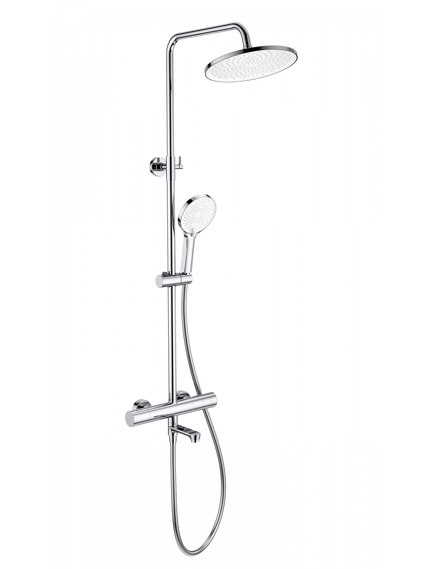 Купить Душевая система с термостатом WONZON & WOGHAND, Хром (WW-B3069-CR) (ww-b3069-cr) по цене 51080 руб., в Санкт-Петебруге в интернет магазине 100-Систем, а также дургие товары WONZON & WOGHAND из раздела Душевые стойки и Душевые стойки, системы, панели, гарнитуры