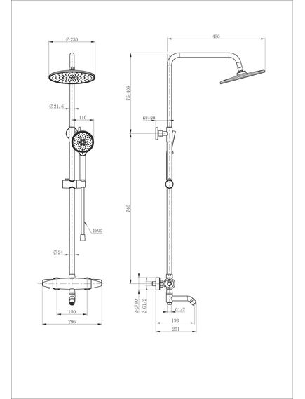 Купить Душевая система с термостатом WONZON & WOGHAND CAPSULE, Хром (WW-B3031-A3-CR) (ww-b3031-a3-cr) по цене 36464 руб., в Санкт-Петебруге в интернет магазине 100-Систем, а также дургие товары WONZON & WOGHAND из раздела Душевые стойки и Душевые стойки, системы, панели, гарнитуры