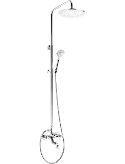 Купить NAC_01QT DEANTE Душевая ситема TEMISTO с изливом (хром) (nac_01qt) по цене 37400 руб., в Санкт-Петебруге в интернет магазине 100-Систем, а также дургие товары DEANTE из раздела Душевые стойки и Душевые стойки, системы, панели, гарнитуры