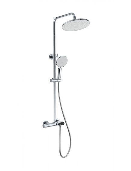 Купить Душевая система с термостатом WONZON & WOGHAND MUSE Corno , Хром (WW-B2091-A-CR) (ww-b2091-a-cr) по цене 38447 руб., в Санкт-Петебруге в интернет магазине 100-Систем, а также дургие товары WONZON & WOGHAND из раздела Душевые стойки и Душевые стойки, системы, панели, гарнитуры