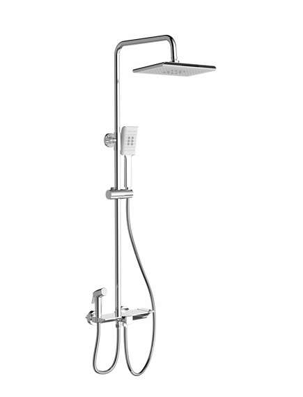 Купить Душевая система с термостатом WONZON & WOGHAND, Хром (WW-B3310-CR) (ww-b3310-cr) по цене 32251.8 руб., в Санкт-Петебруге в интернет магазине 100-Систем, а также дургие товары WONZON & WOGHAND из раздела Душевые стойки и Душевые стойки, системы, панели, гарнитуры