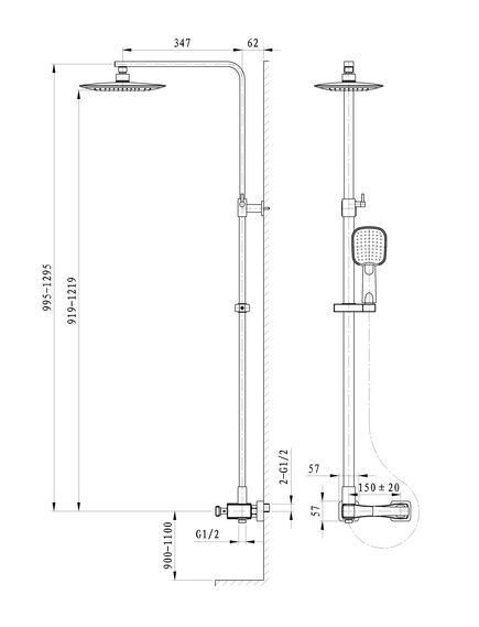 Купить Душевая система WONZON & WOGHAND TRIUMPH, Хром (WW-564601-CR) (ww-564601-cr) по цене 106142 руб., в Санкт-Петебруге в интернет магазине 100-Систем, а также дургие товары WONZON & WOGHAND из раздела Душевые стойки и Душевые стойки, системы, панели, гарнитуры