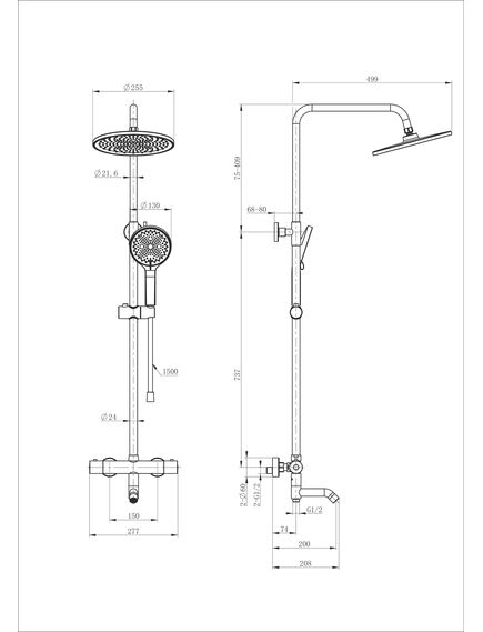 Купить Душевая система с термостатом WONZON & WOGHAND INN 3, Хром (WW-B3065-T1-CR) (ww-b3065-t1-cr) по цене 32092 руб., в Санкт-Петебруге в интернет магазине 100-Систем, а также дургие товары WONZON & WOGHAND из раздела Душевые стойки и Душевые стойки, системы, панели, гарнитуры