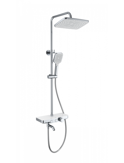Купить Душевая система с термостатом WONZON & WOGHAND, Хром (WW-B3099-A-CR) (ww-b3099-a-cr) по цене 31308.2 руб., в Санкт-Петебруге в интернет магазине 100-Систем, а также дургие товары WONZON & WOGHAND из раздела Душевые стойки и Душевые стойки, системы, панели, гарнитуры