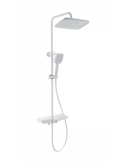 Купить Душевая система с термостатом WONZON & WOGHAND ThermoKlick, Белый матовый (WW-B3098-A-MW) (ww-b3098-a-mw) по цене 34197.8 руб., в Санкт-Петебруге в интернет магазине 100-Систем, а также дургие товары WONZON & WOGHAND из раздела Душевые стойки и Душевые стойки, системы, панели, гарнитуры