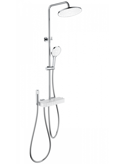 Купить Душевая система с термостатом WONZON & WOGHAND MUSE Forte, Хром (WW-B3580-CR) (ww-b3580-cr) по цене 25857.3 руб., в Санкт-Петебруге в интернет магазине 100-Систем, а также дургие товары WONZON & WOGHAND из раздела Душевые стойки и Душевые стойки, системы, панели, гарнитуры