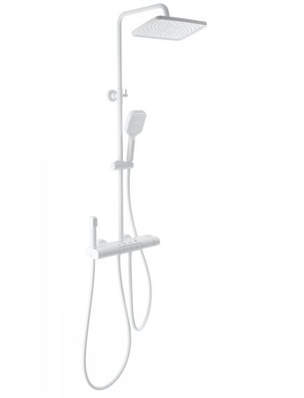 Купить Душевая система с термостатом WONZON & WOGHAND MUSE Legato, Белый матовый (WW-B4129-MW) (ww-b4129-mw) по цене 37252.6 руб., в Санкт-Петебруге в интернет магазине 100-Систем, а также дургие товары WONZON & WOGHAND из раздела Душевые стойки и Душевые стойки, системы, панели, гарнитуры