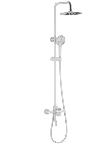 Купить Душевая система WONZON & WOGHAND CLICK, Белый матовый (WW-N3S962-MW) (ww-n3s962-mw) по цене 26469.1 руб., в Санкт-Петебруге в интернет магазине 100-Систем, а также дургие товары WONZON & WOGHAND из раздела Душевые стойки и Душевые стойки, системы, панели, гарнитуры