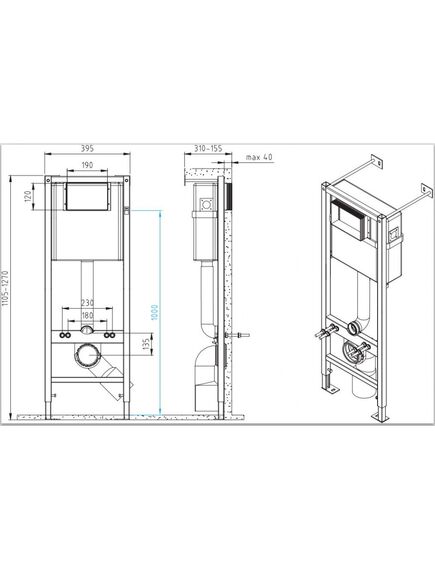 Купить Комплект CARINA XL CO DPL EO slim инсталляция VECTOR кнопка CORNER пластик хром глянцевый (64441) по цене 25490 руб., в Санкт-Петебруге в интернет магазине 100-Систем, а также дургие товары CERSANIT из раздела Готовые решения и Инсталляции