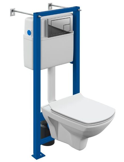 Купить Комплект CARINA XL CO DPL EO slim инсталляция VECTOR кнопка CORNER пластик хром глянцевый (64441) по цене 25490 руб., в Санкт-Петебруге в интернет магазине 100-Систем, а также дургие товары CERSANIT из раздела Готовые решения и Инсталляции