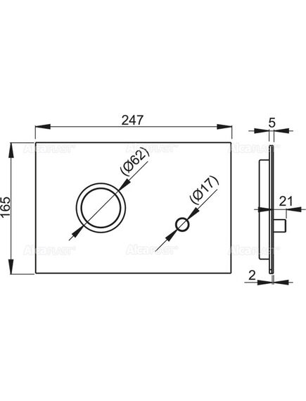 Купить ALCA PLAST Кнопка управления STING мат/глянец, арт. STING-INOX (sting-inox) по цене 35382 руб., в Санкт-Петебруге в интернет магазине 100-Систем, а также дургие товары AlcaPlast из раздела Клавиши смыва и Инсталляции