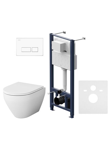 Купить Комплект унитаза с инсталляцией AM.PM Spirit V2.0 FlashClean IS47001.701700 с сиденьем Микролифт и клавишей смыва Белый (is47001.701700) по цене 50290 руб., в Санкт-Петебруге в интернет магазине 100-Систем, а также дургие товары AM.PM из раздела Готовые решения и Инсталляции Купить Комплект унитаза с инсталляцией AM.PM Spirit V2.0 FlashClean IS47001.701700 с сиденьем Микролифт и клавишей смыва Белый (is47001.701700) по цене 50290 руб., в Санкт-Петебруге в интернет магазине 100-Систем, а также дургие товары AM.PM из раздела Готовые решения и Инсталляции