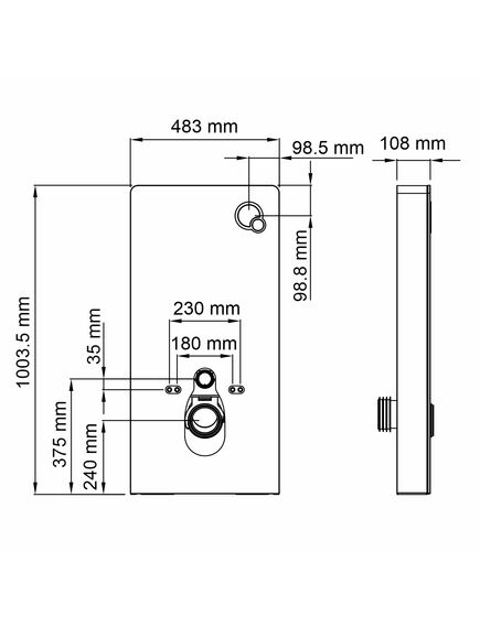 Купить Naab 86TLT.040.PE.WH Пристенный модуль системы инсталляции для унитазов (86tlt.040.pe.wh) по цене 81870 руб., в Санкт-Петебруге в интернет магазине 100-Систем, а также дургие товары WasserKRAFT из раздела Инсталляции для унитазов и Инсталляции