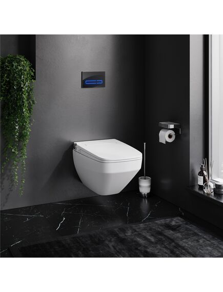 Купить Комплект унитаза с инсталляцией AM.PM Inspire V2.0 FlashClean IS450A38.CCC50A с электронным сиденьем Микролифт с функцией биде и клавишей смыва Черный (is450a38.ccc50a) по цене 239990 руб., в Санкт-Петебруге в интернет магазине 100-Систем, а также дургие товары AM.PM из раздела Готовые решения и Инсталляции