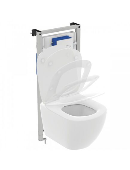 Купить Пневматический промо-набор 4 в 1 Ideal Standard с унитазом T0079V1 TESI AquaBlade®, с сидением и крышкой T3527V1, с инсталляцией PROSYS 120 P и пневматической панелью смыва OLEAS™ P1   (p3868v1) по цене 56803.16 руб., в Санкт-Петебруге в интернет магазине 100-Систем, а также дургие товары IDEAL STANDARD из раздела Готовые решения и Инсталляции