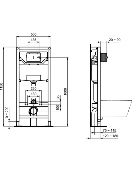 Купить Пневматический промо-набор 4 в 1 Ideal Standard с унитазом T0079V1 TESI AquaBlade®, с сидением и крышкой T3527V1, с инсталляцией PROSYS 120 P и пневматической панелью смыва OLEAS™ P1   (p3868v1) по цене 56803.16 руб., в Санкт-Петебруге в интернет магазине 100-Систем, а также дургие товары IDEAL STANDARD из раздела Готовые решения и Инсталляции
