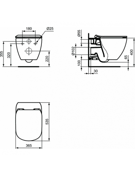 Купить Пневматический промо-набор 4 в 1 Ideal Standard с унитазом T007901 TESI AquaBlade®, с сидением и крышкой T352701, с инсталляцией PROSYS 120 P и пневматической панелью смыва OLEAS™ P1   (p386801) по цене 56700.48 руб., в Санкт-Петебруге в интернет магазине 100-Систем, а также дургие товары IDEAL STANDARD из раздела Готовые решения и Инсталляции