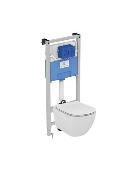 Купить Промо-комплект 3 в 1 Ideal Standard с подвесным унитазом TESI AquaBlade® T007901 и инсталляцией PROSYS (t386801) по цене 64204.35 руб., в Санкт-Петебруге в интернет магазине 100-Систем, а также дургие товары IDEAL STANDARD из раздела Готовые решения и Инсталляции
