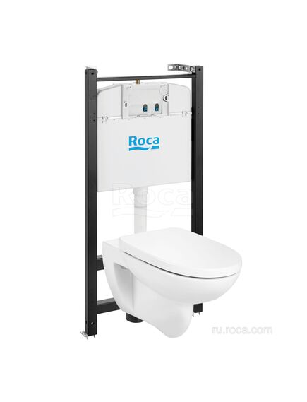Купить Комплект унитаз с инсталляцией Roca Debba Round 893104980  (893104980) по цене 28318.29 руб., в Санкт-Петебруге в интернет магазине 100-Систем, а также дургие товары ROCA из раздела Готовые решения и Инсталляции