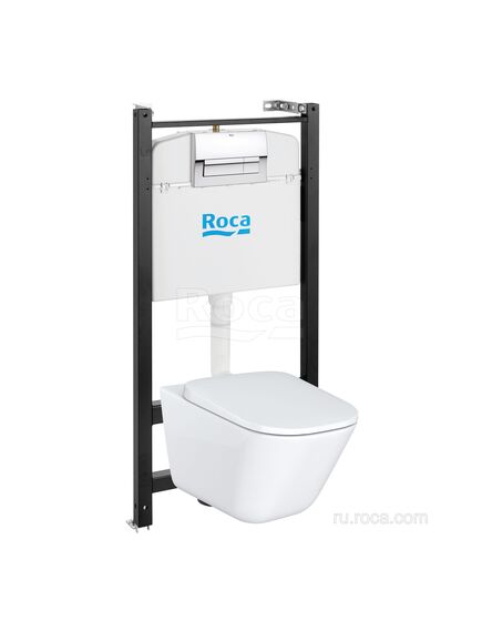 Купить Комплект унитаз с инсталляцией Roca The Gap 893104100  (893104100) по цене 49015.36 руб., в Санкт-Петебруге в интернет магазине 100-Систем, а также дургие товары ROCA из раздела Готовые решения и Инсталляции