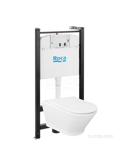 Купить Комплект унитаз с инсталляцией Roca The Gap Round 893105000  (893105000) по цене 44770.32 руб., в Санкт-Петебруге в интернет магазине 100-Систем, а также дургие товары ROCA из раздела Готовые решения и Инсталляции