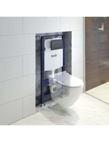 Купить Комплект 2 в 1: инсталляция и клавиша смыва, черн., Optima Home, IDDIS, OPH00MBi32K (oph00mbi32k) по цене 23590 руб., в Санкт-Петебруге в интернет магазине 100-Систем, а также дургие товары IDDIS из раздела Инсталляции для унитазов и Инсталляции