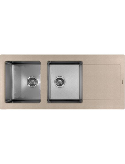 Купить Кухонная мойка КОМБИ 1160 (21.415.e1160.107) по цене 32052 руб., в Санкт-Петебруге в интернет магазине 100-Систем, а также дургие товары Florentina из раздела Врезные мойки и Кухонные мойки