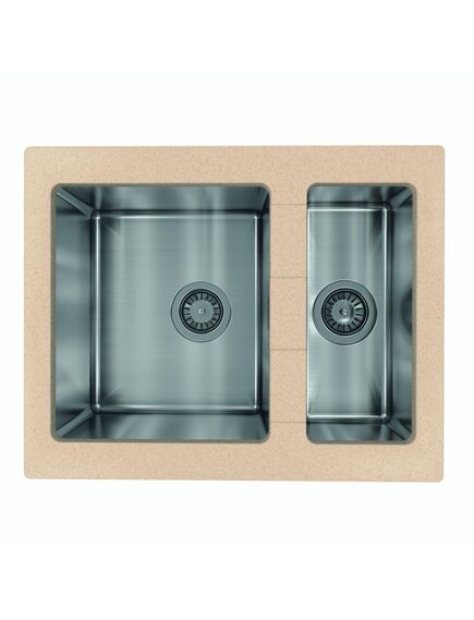Купить Кухонная мойка КОМБИ 640К (21.460.d0640.107) по цене 23630 руб., в Санкт-Петебруге в интернет магазине 100-Систем, а также дургие товары Florentina из раздела Врезные мойки и Кухонные мойки