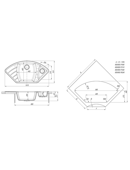 Купить Кухонная мойка ГАБИ (25.050.e1015.401) по цене 9100 руб., в Санкт-Петебруге в интернет магазине 100-Систем, а также дургие товары Dr. Gans из раздела Врезные мойки и Кухонные мойки
