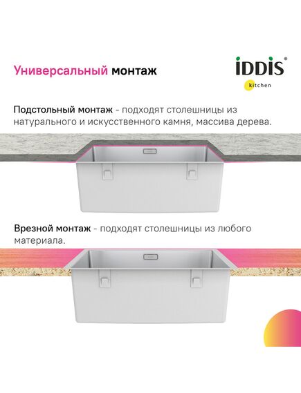 Купить Мойка, нерж.сталь, универсального монтажа, сатин, 540*440, Prime, IDDIS, PRI54S0i77 (pri54s0i77) по цене 20890 руб., в Санкт-Петебруге в интернет магазине 100-Систем, а также дургие товары IDDIS из раздела Врезные мойки и Кухонные мойки