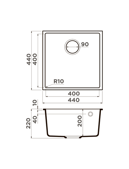 Купить Мойка Bosen 44-U-ES Tetogranit/espresso (4997206) по цене 35488 руб., в Санкт-Петебруге в интернет магазине 100-Систем, а также дургие товары Omoikiri из раздела Врезные мойки и Кухонные мойки